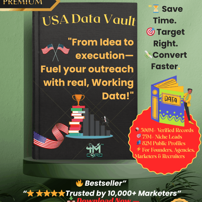 Unlock America’s Most Powerful Data Vault: 500M+ USA Records | 75M+ All-Niche Leads